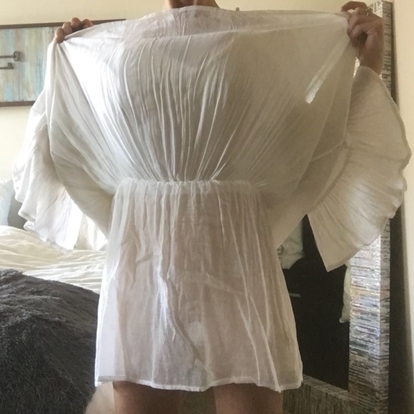 🥳Sold🥳Bell Sleeved Smocked Waist Dress - Picture 6 of 8